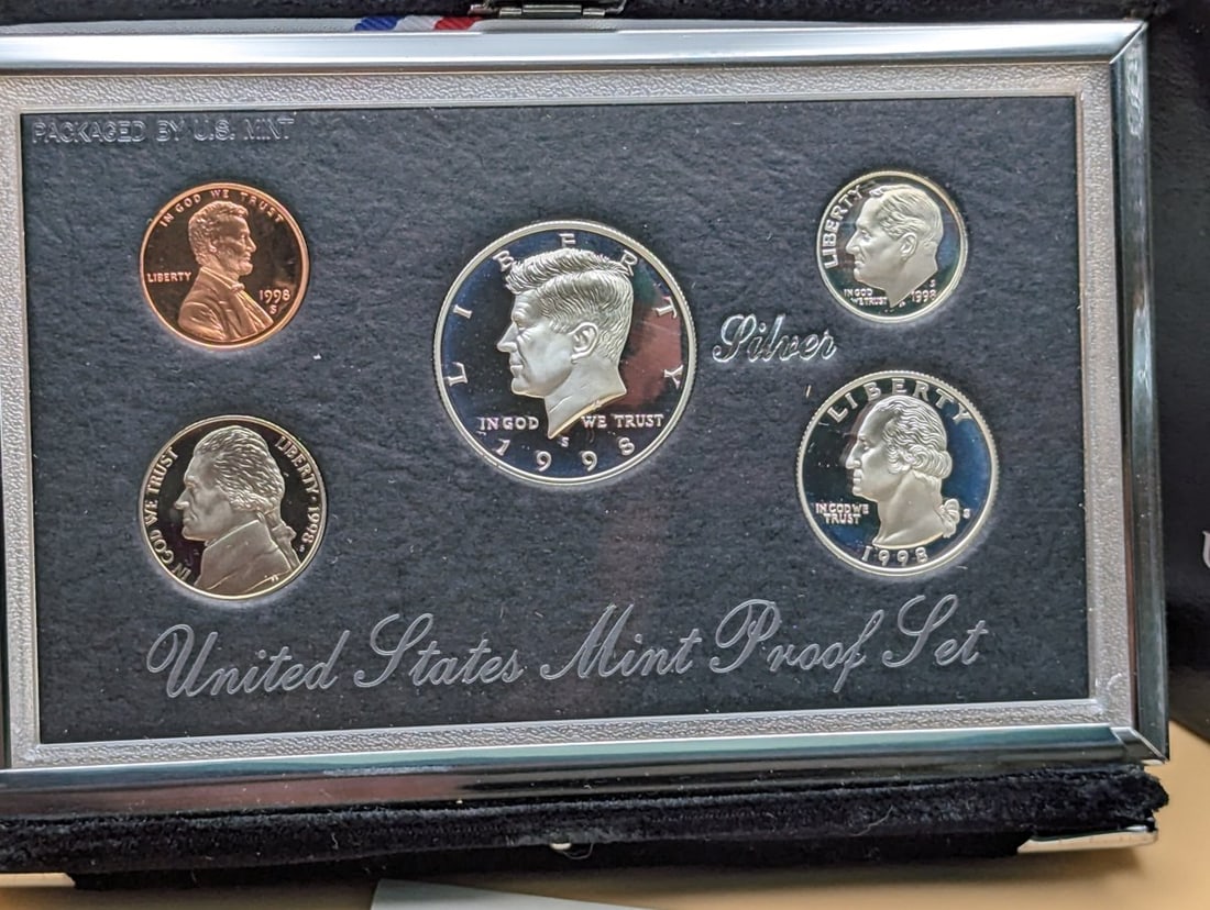 1996 United States Mint Premier Silver Proof Set - Gem Quality Coins with Original Packaging - 2