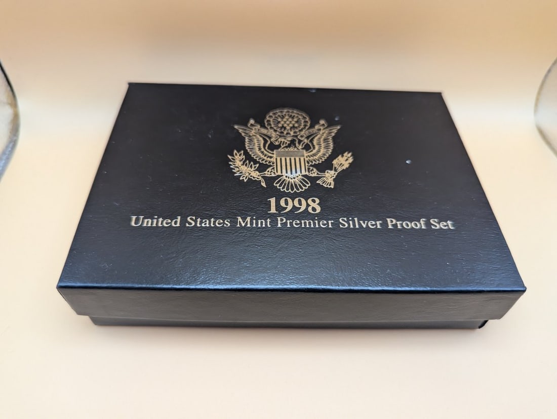 1998-S United States Mint Premier Silver Proof Set - Excellent Condition - Collector's Edition - 4