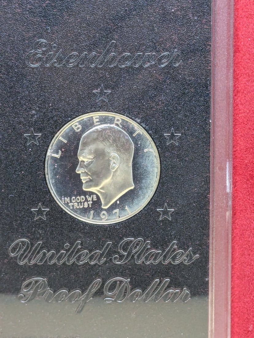 1971-S Eisenhower Proof Dollar 40% Silver United States Mint - Excellent Condition - 2