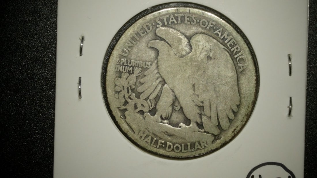 1919-D Walking Liberty Half Dollar AG by Adolph A. Weinman - Key Date Coin - 2