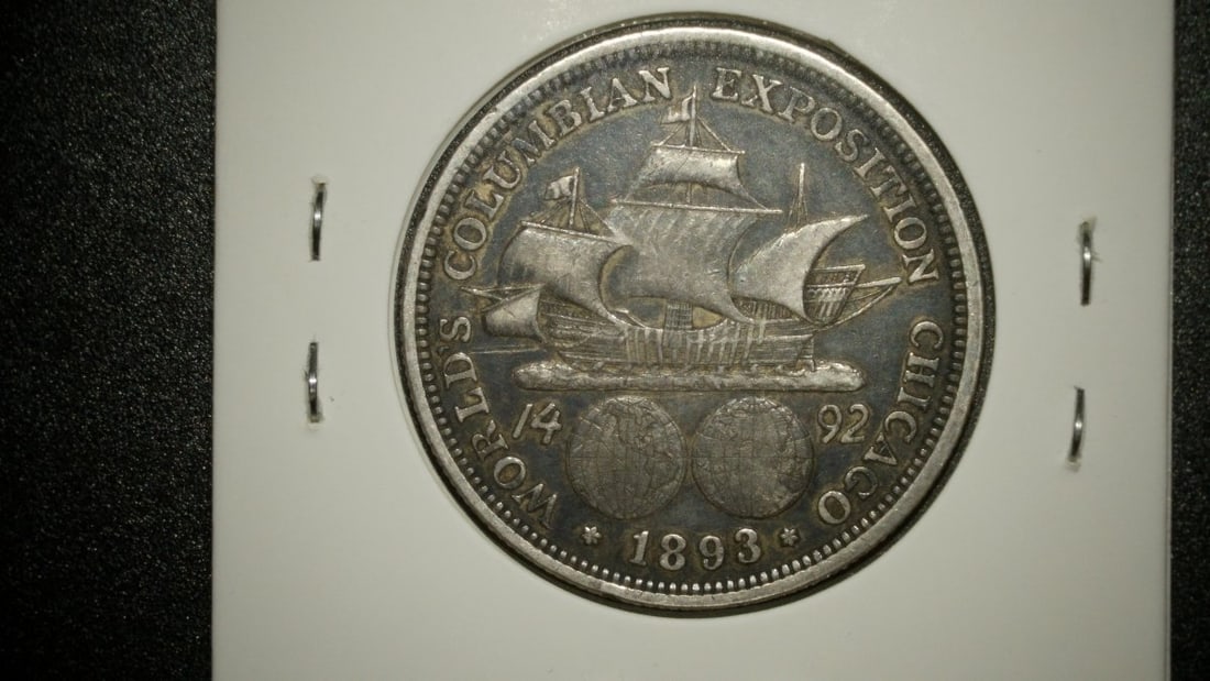 1892 1893 Columbian Exposition Half Dollar Set by Barber & Morgan - E.F. & V.F. Coins - 4