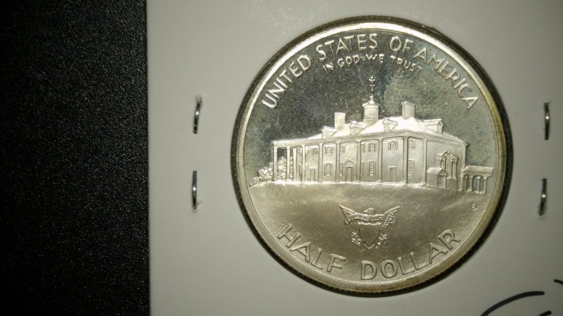 1982-S George Washington 250th Anniversary Commemorative Proof Half Dollar by Elizabeth Jones - 2