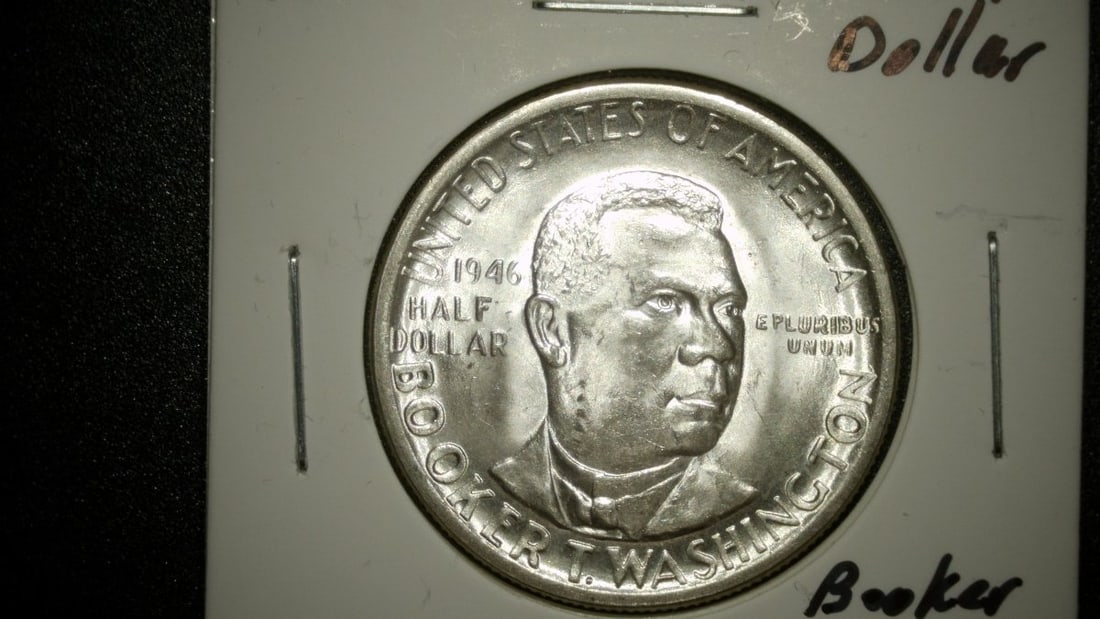 1946 Booker T. Washington Commemorative Half Dollar Lot by Isaac Scott Hathaway - 3