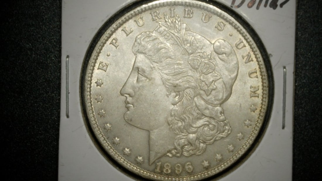 1896 Morgan Silver Dollar Uncirculated Coin by George T. Morgan (1 of 2)