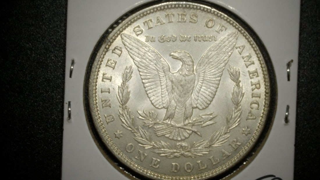 1896 Morgan Silver Dollar Uncirculated Coin by George T. Morgan - 2