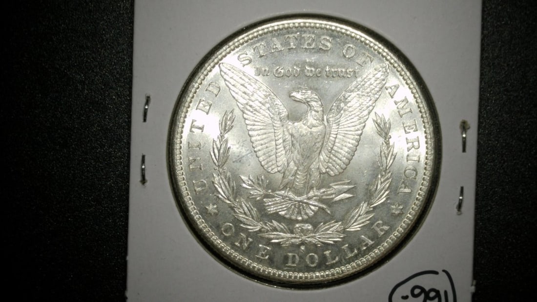 1882-S Morgan Silver Dollar Mint State George T. Morgan Collectible Coin - 2