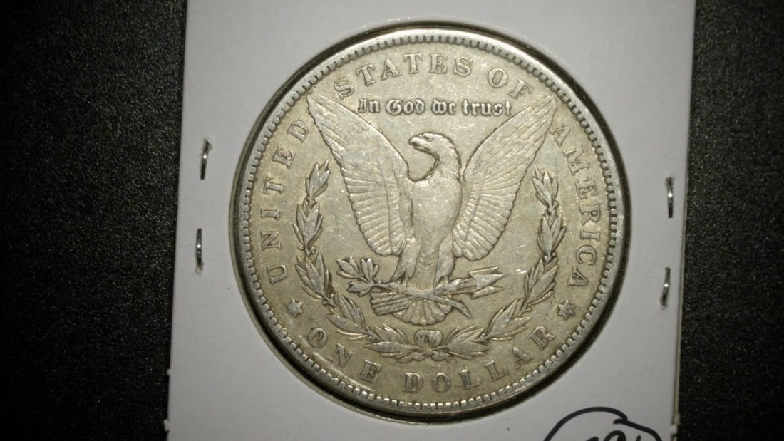 1887 Morgan Silver Dollar Coin by George T. Morgan - Very Good Condition - 2