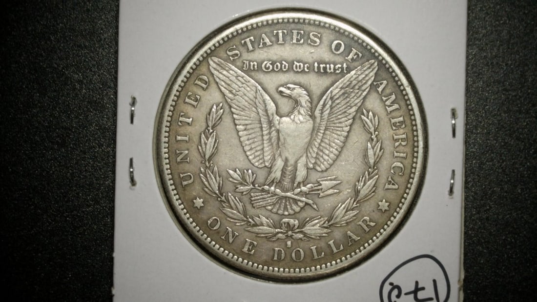 1887-O Morgan Silver Dollar Fine & 1887-S Morgan Silver Dollar Very Fine George T. Morgan - 2
