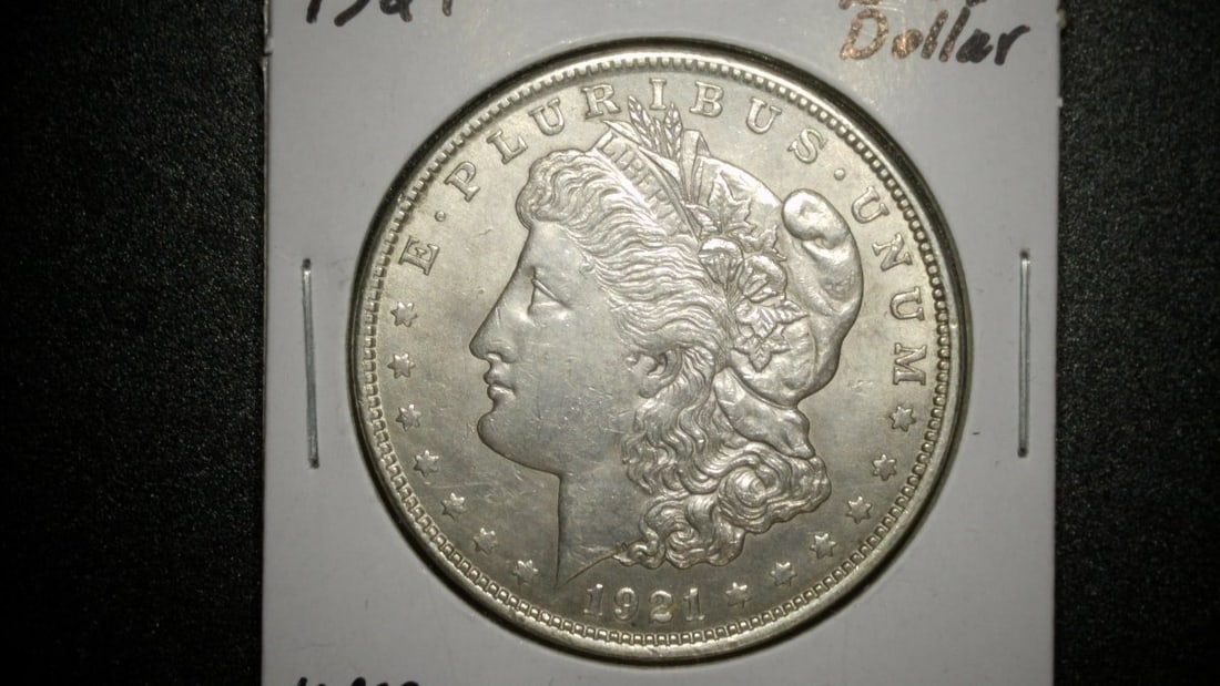 1921 Morgan Silver Dollar Collection by George T. Morgan - Unc and E.F. - 3 Coins Lot - 3