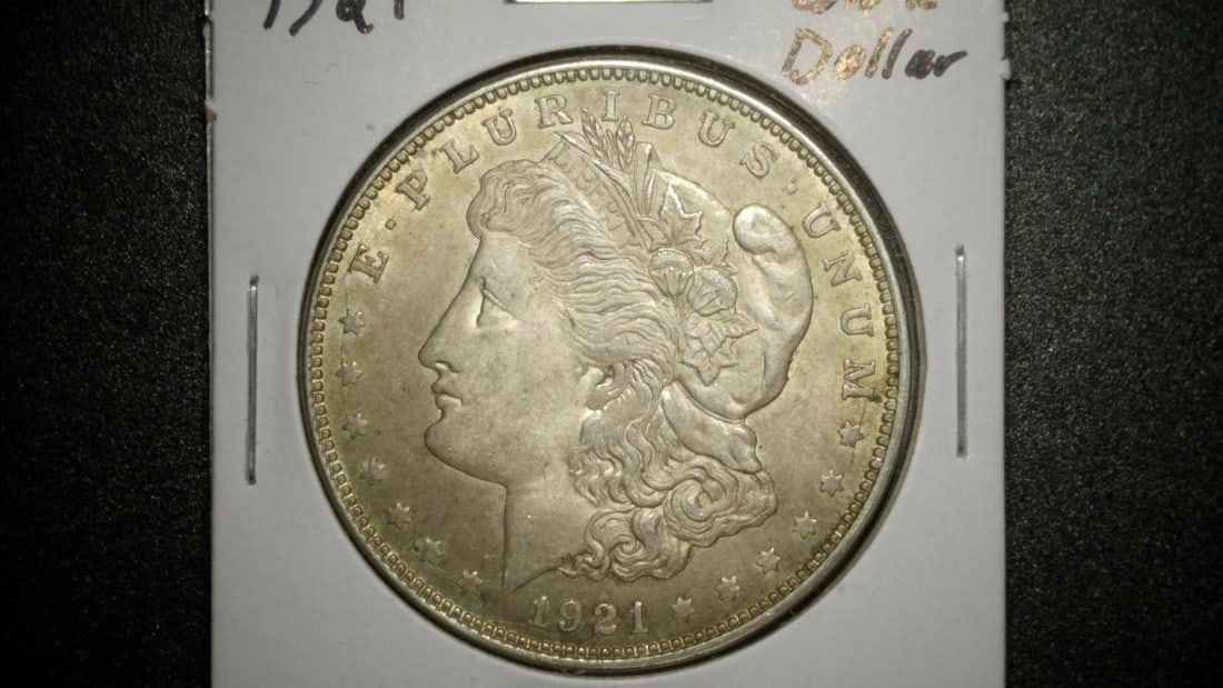 1921 Morgan Silver Dollar Collection by George T. Morgan - Unc and E.F. - 3 Coins Lot - 5