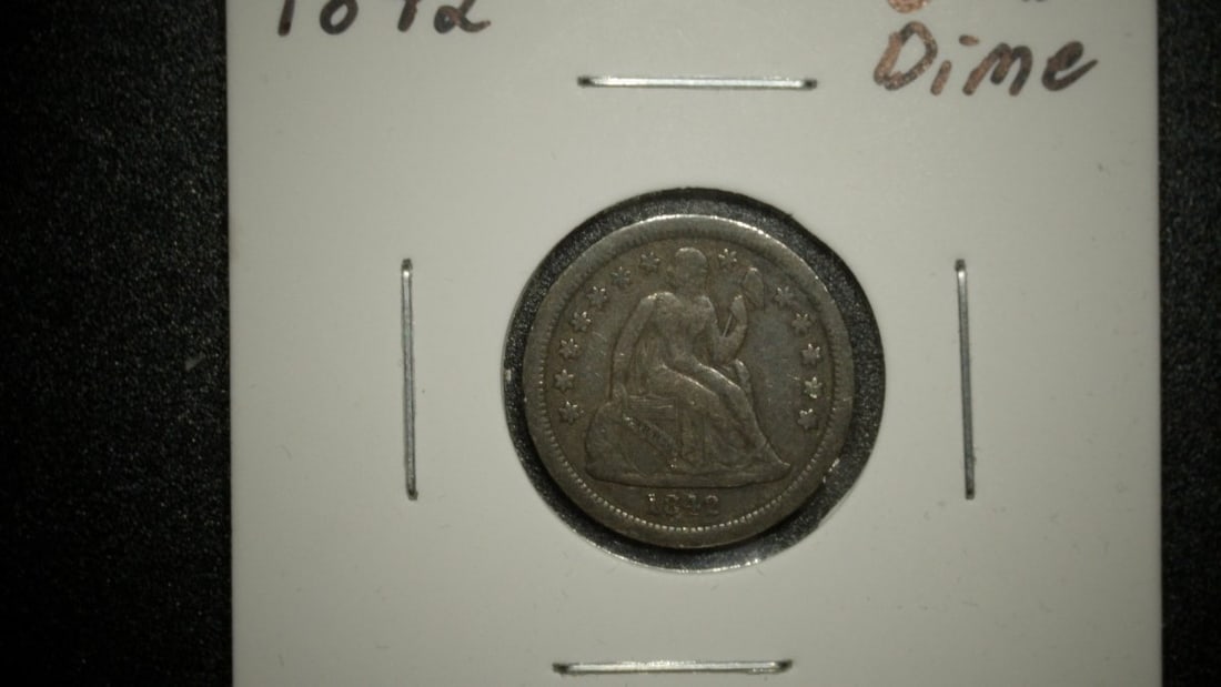 1842 Seated Liberty Silver Dime Very Fine Christian Gobrecht Design 90% Silver Coin: **Important** Please read below description on how to avoid high shipping costs. This is an 1842 Seated Liberty Silver Dime in Very Fine condition. Designed by Christian Gobrecht, this classic 19th-ce