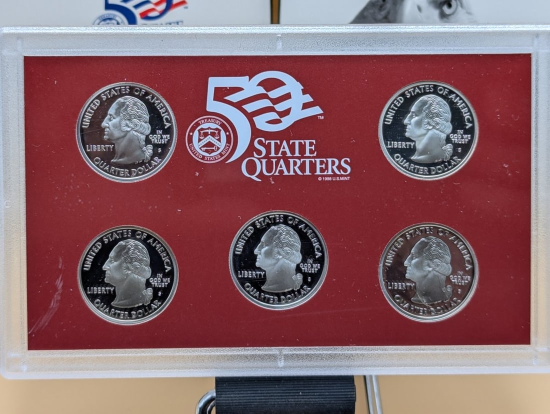 Lot of 2 2004-S United States Mint 50 State Quarters Silver Proof Sets Mint - 3