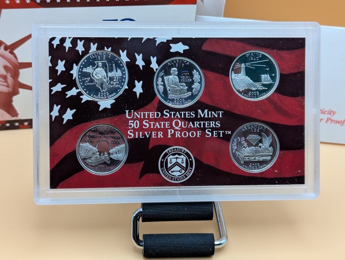 2003-S United States Mint Silver Proof Set - 10 Coin Complete with OGP and COA - 2