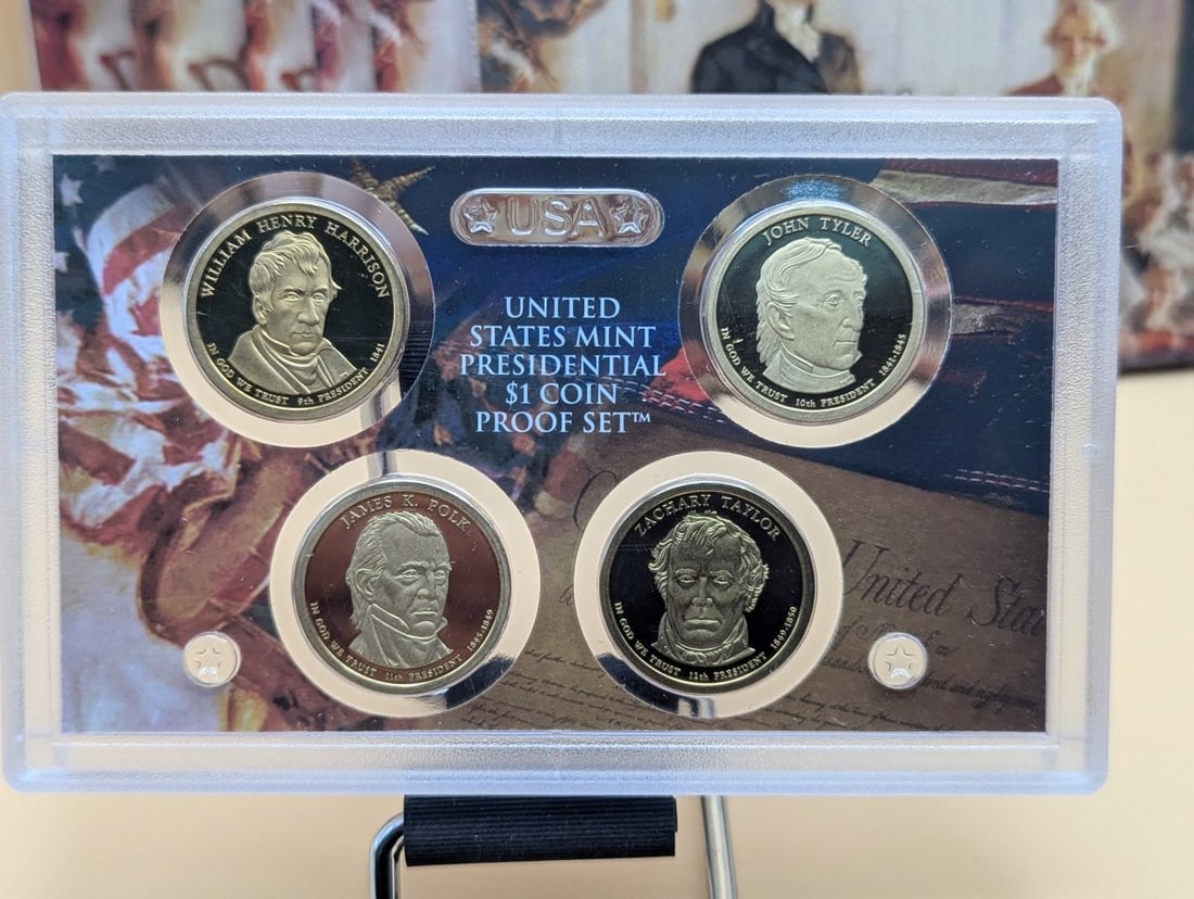 Lot of 7 US Mint Presidential $1 Coin Proof Sets 2007 2008 2009 Excellent Condition - 2
