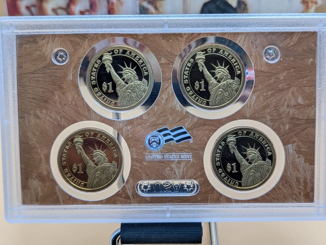 Lot of 7 US Mint Presidential $1 Coin Proof Sets 2007 2008 2009 Excellent Condition - 3