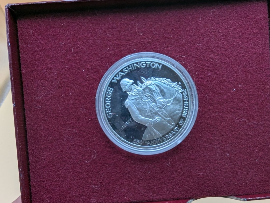 1982-S George Washington 250th Anniversary Silver Commemorative Half Dollar Proof - 2