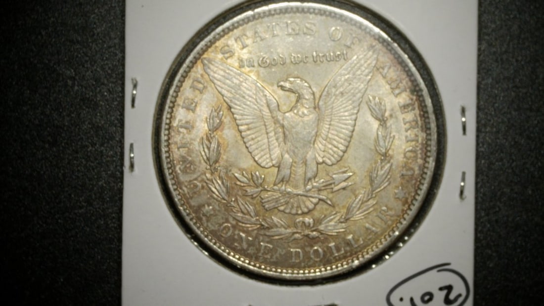 1889-P Morgan Silver Dollar A.U. George T. Morgan Designed Coin - 2