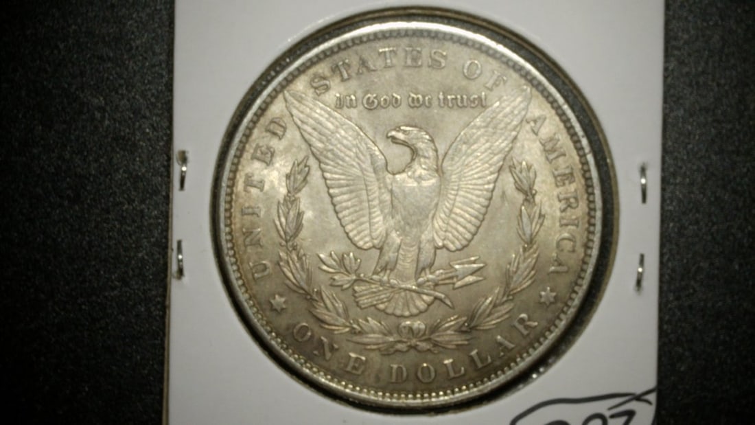1889-P Morgan Silver Dollar by George T. Morgan Uncirculated Coin - 2