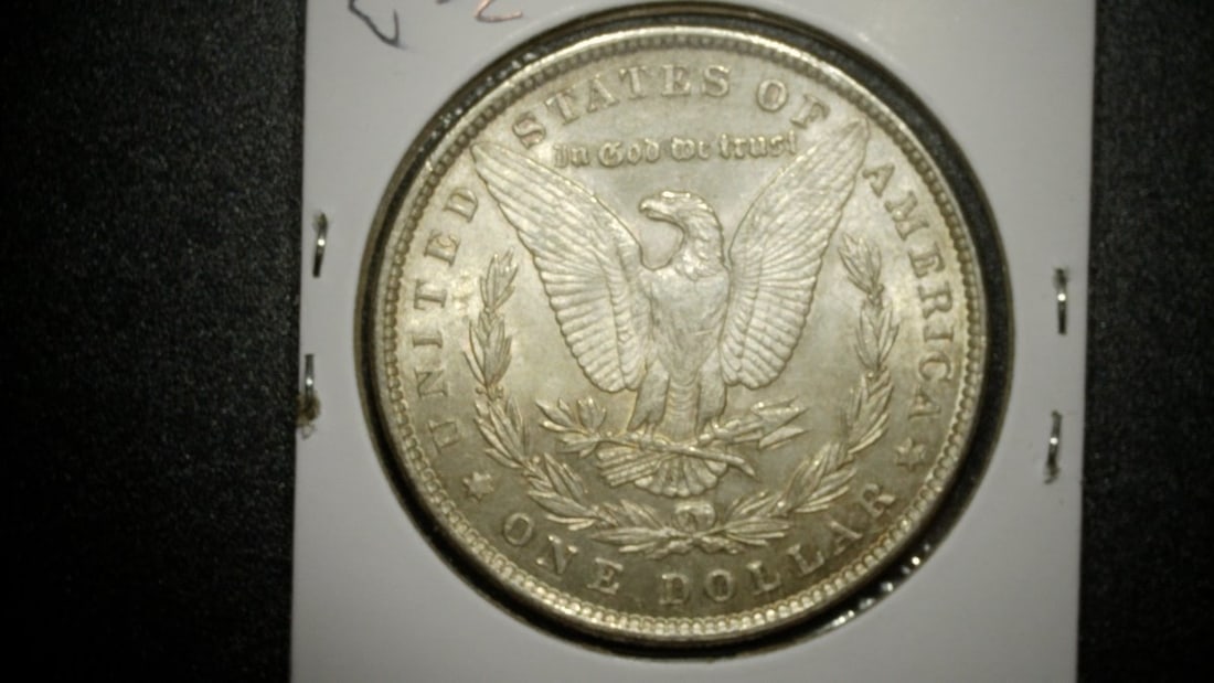 1889-P Morgan Silver Dollar Mint State Coin by George T. Morgan 90% Silver - 2