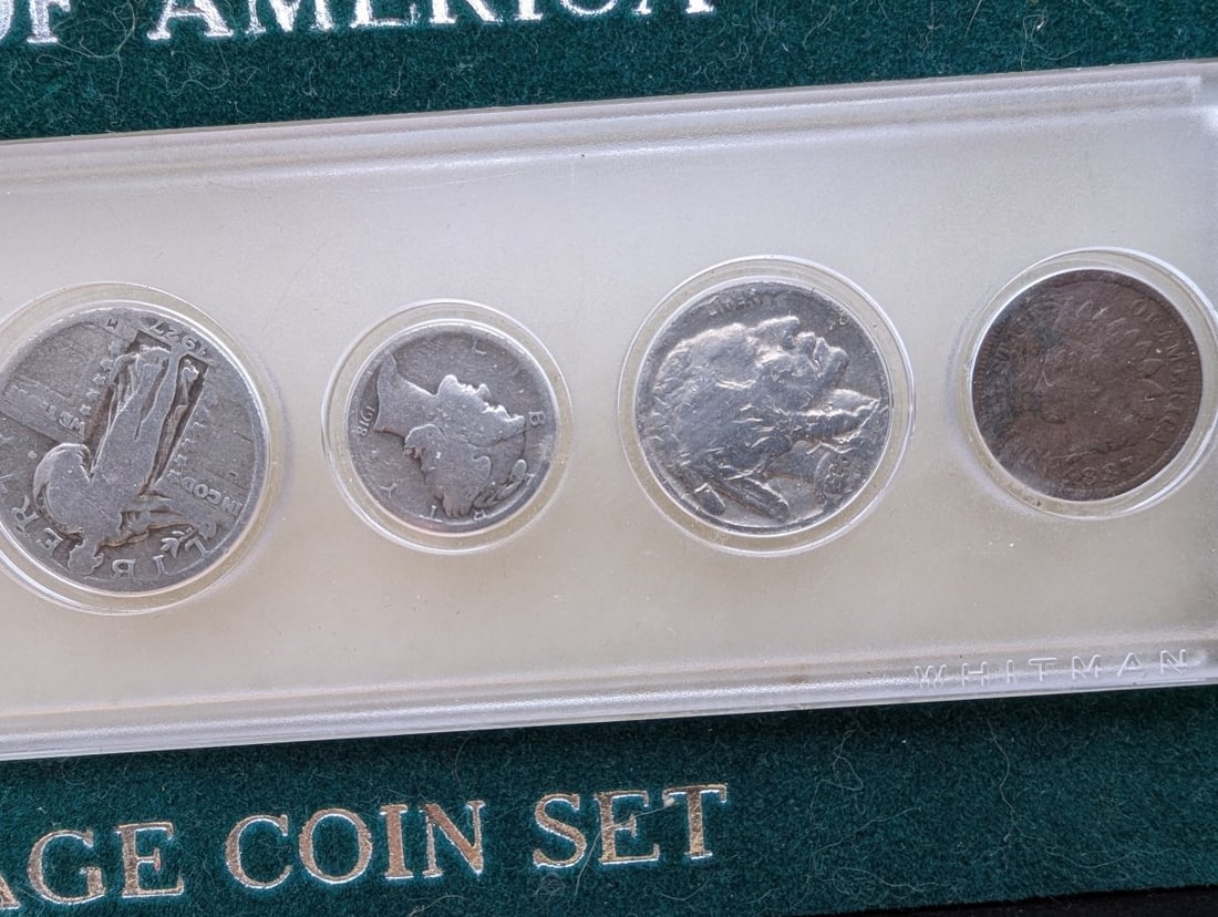 Coins of America Vintage Coin Set with 1921 Morgan Dollar - Good Condition - 4