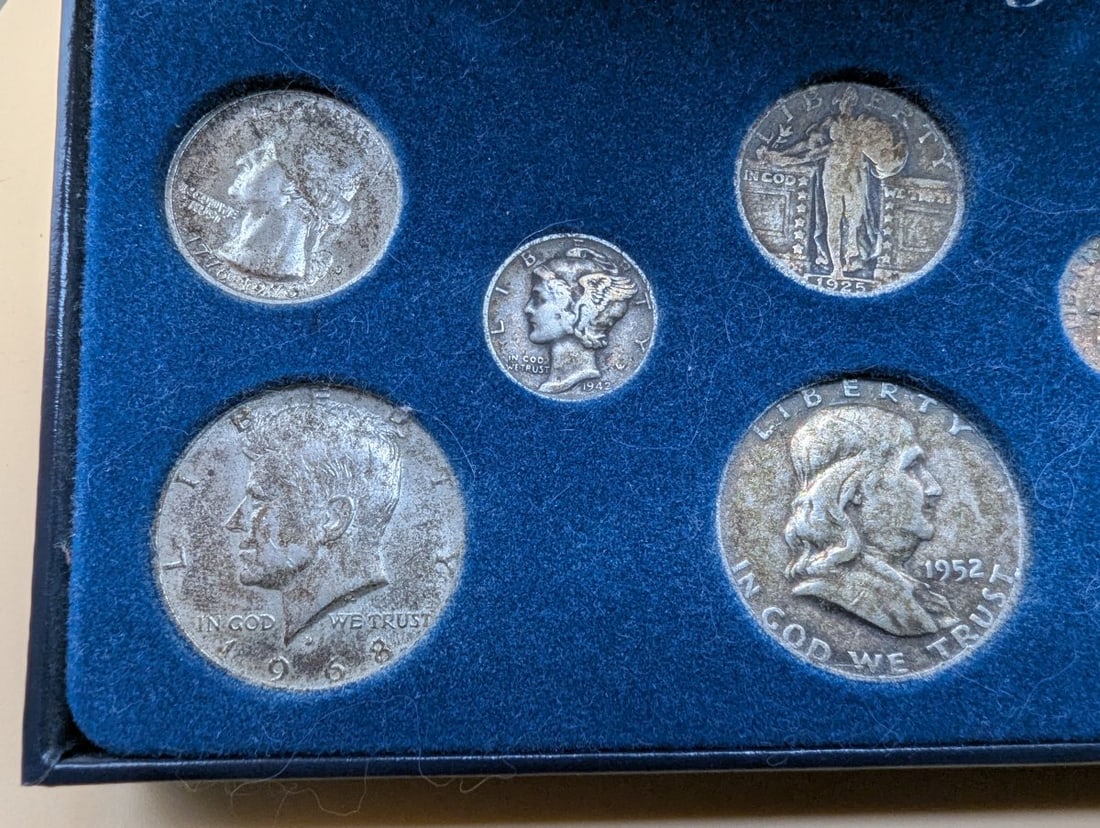 100 Years of U.S. Mint Silver Coin Designs Set - Good Condition - American Historic Society - 3