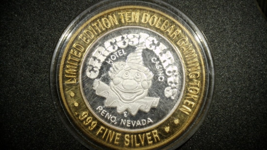 Collection of 7 Casino Gaming Tokens .999 Fine Silver - Limited Editions Included (1 of 8)