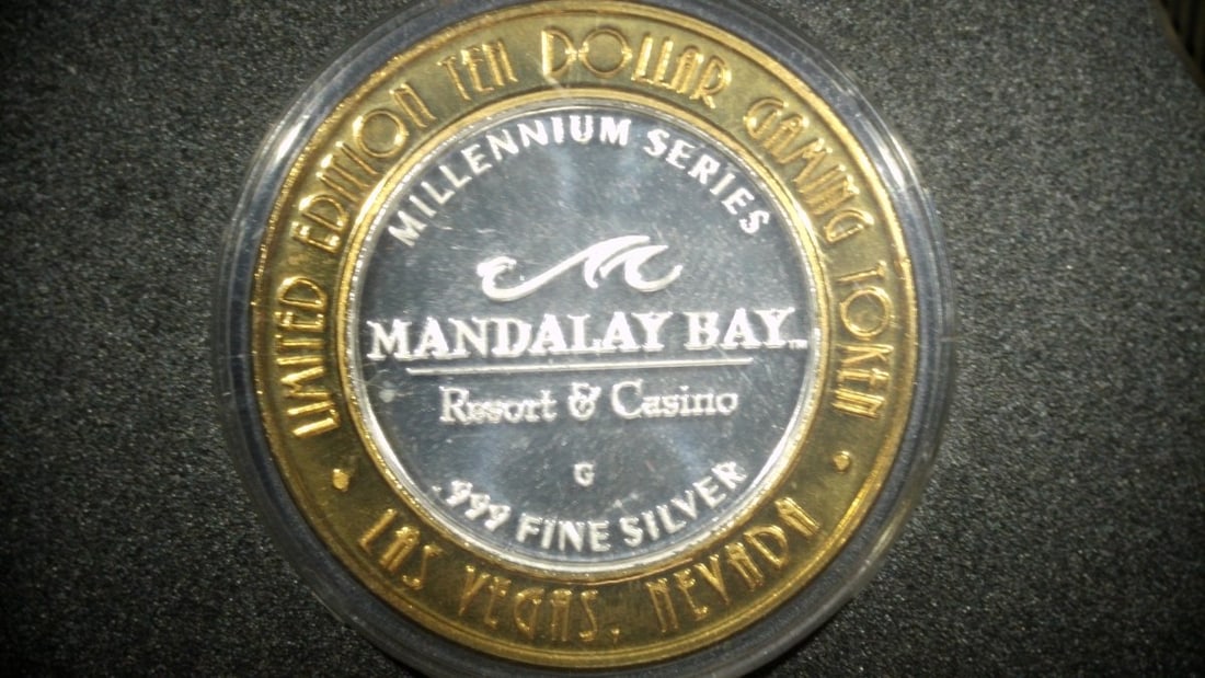Collection of 7 Casino Gaming Tokens .999 Fine Silver - Limited Editions Included - 6