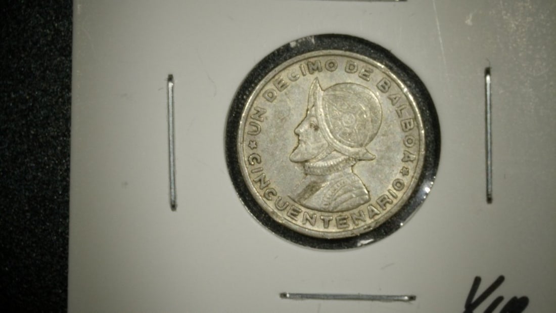 1953 Panama 1/10 Balboa Cincuentenario Silver Coin Lot - Extra Fine & Very Fine - 3