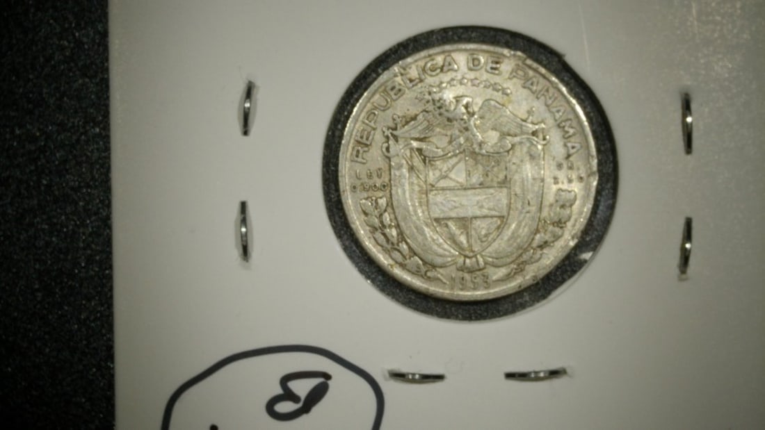 1953 Panama 1/10 Balboa Cincuentenario Silver Coin Lot - Extra Fine & Very Fine - 4