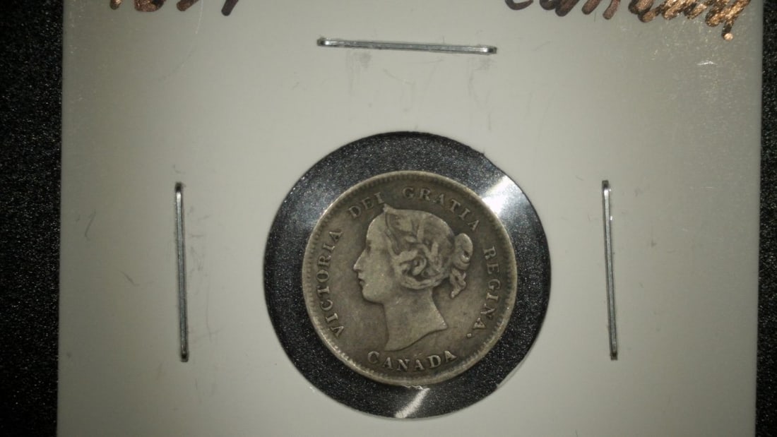 Collection of 4 Canadian 5 Cent Silver Coins Victoria 1880 1891 1897 - Leonard Charles Wyon - 5