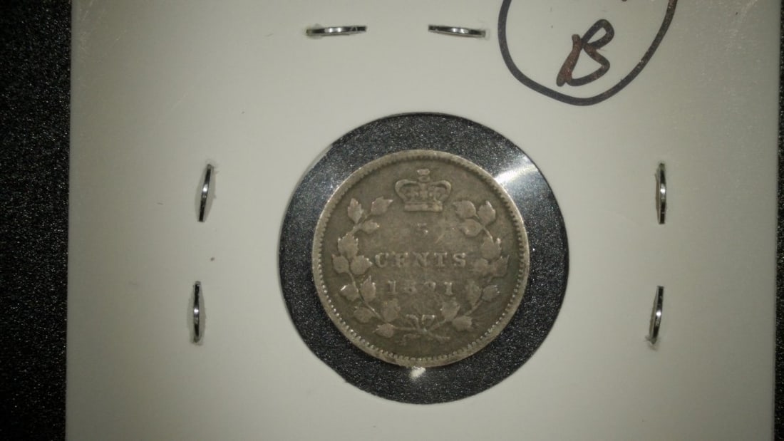 Collection of 4 Canadian 5 Cent Silver Coins Victoria 1880 1891 1897 - Leonard Charles Wyon - 8