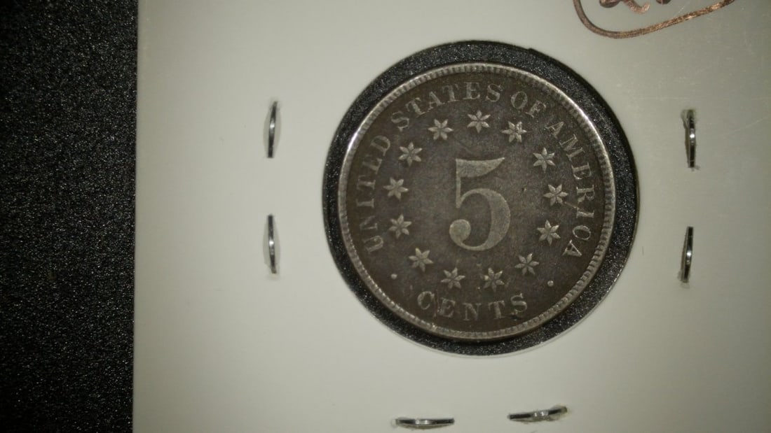 1882 U.S. Shield Nickel 5 Cent Coin Extra Fine XF by James B. Longacre - 2