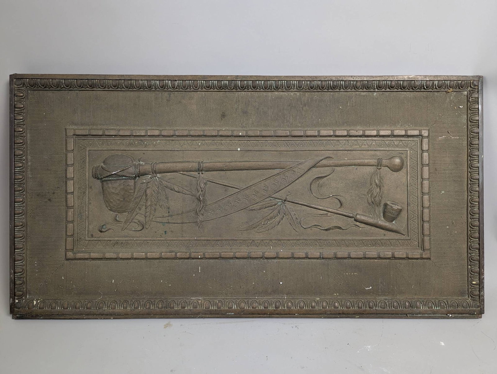 1890's Bronze Plaque Calumet by Edward Kemeys from the Marquette Building Chicago: **Important** Please read below description on how to avoid high shipping costs. Solid bronze plaque created by Edward Kemeys, the renowned 19th-century American sculptor known for his depictions of