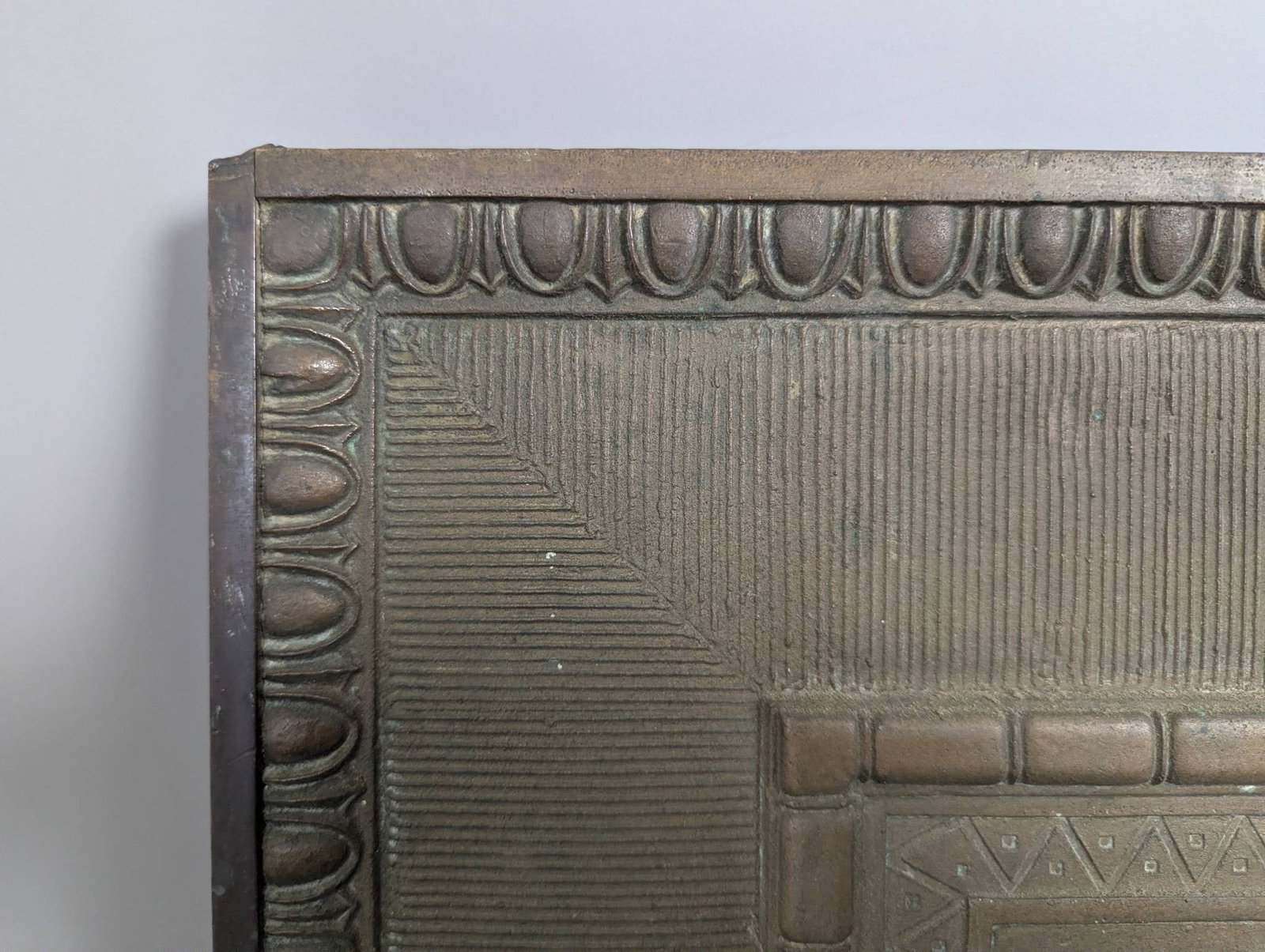 1890's Bronze Plaque Calumet by Edward Kemeys from the Marquette Building Chicago - 5