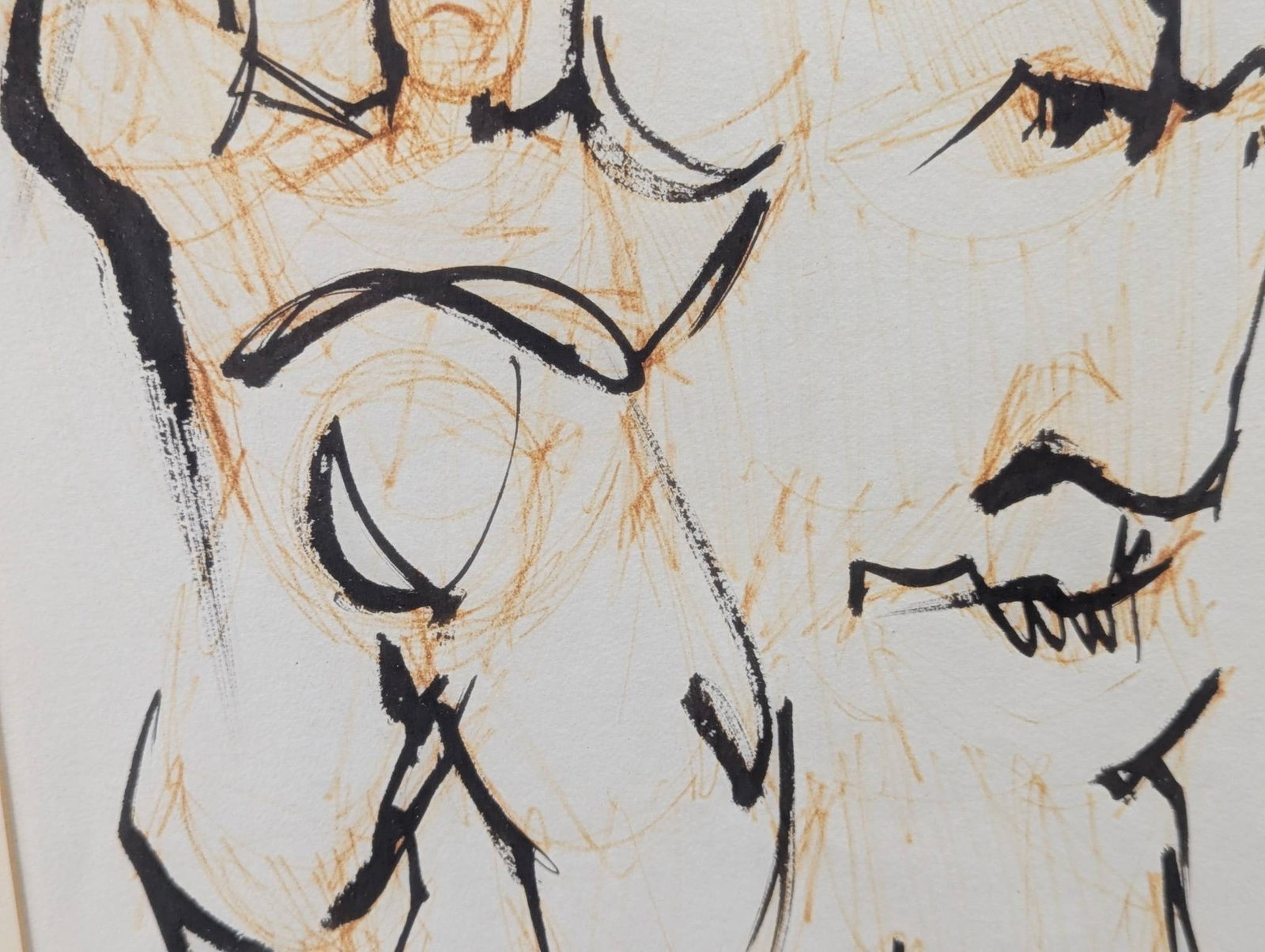 Abstract Ink Drawing by Willem de Kooning - 5