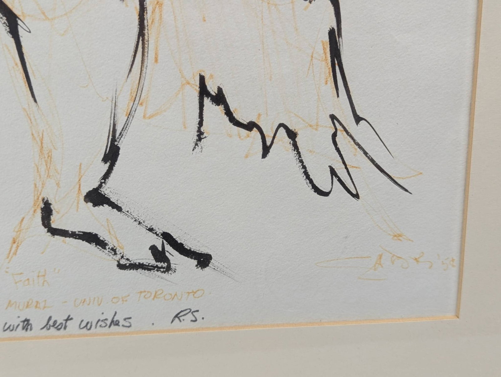 Abstract Ink Drawing by Willem de Kooning - 8