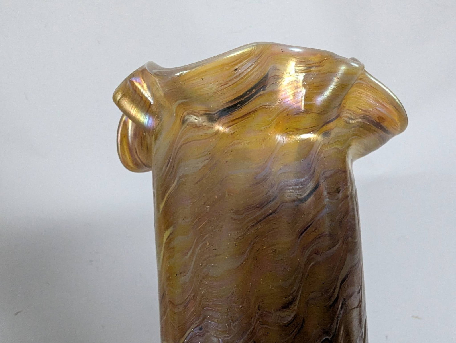 Bohemian Iridescent Art Glass Vase Attributed to Josef Rindskopf - 6