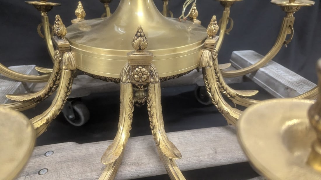Majestic Empire Style 18-Arm Brass Chandelier Statement Lighting Fixture - 10