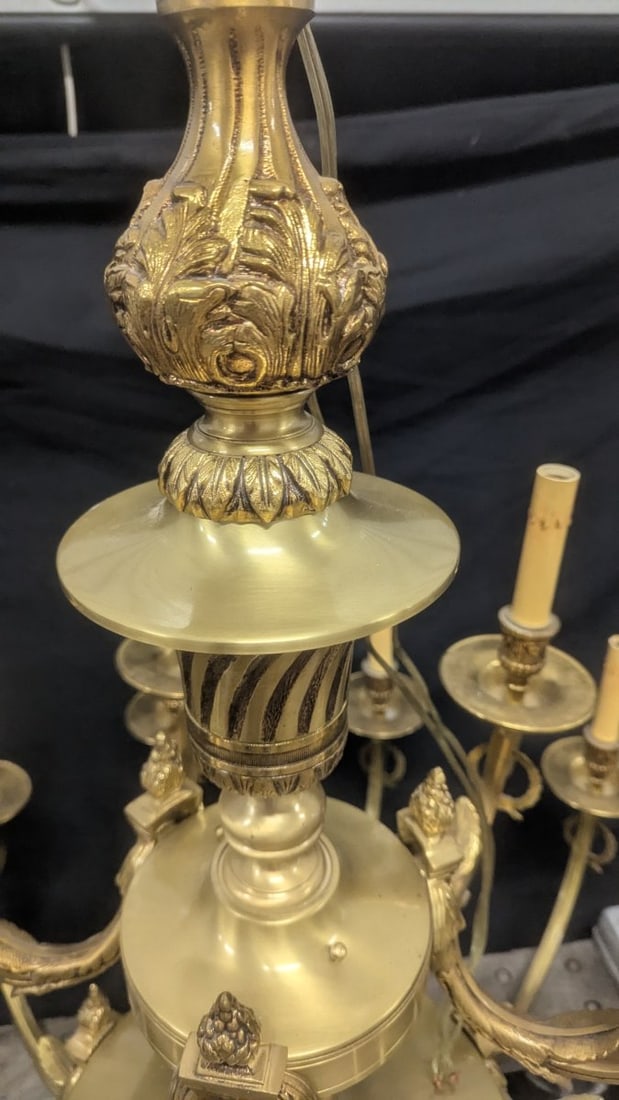 Majestic Empire Style 18-Arm Brass Chandelier Statement Lighting Fixture - 3