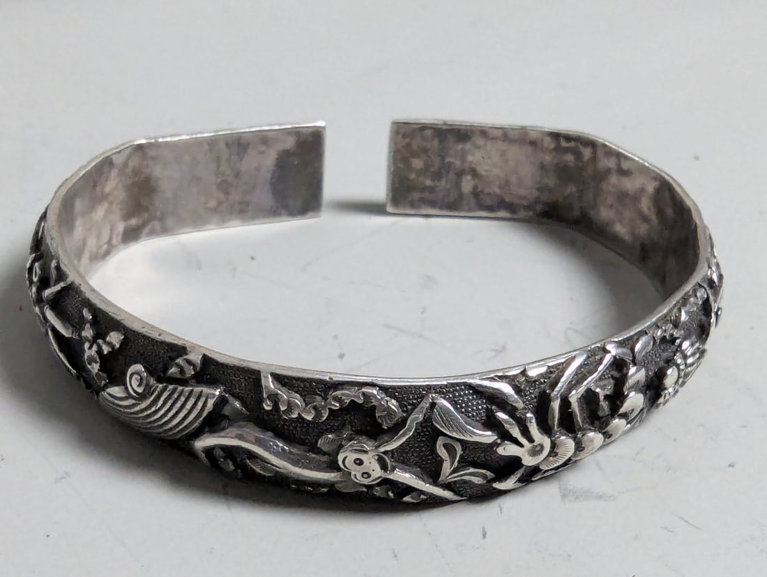 Vintage Georg Jensen Sterling Silver Brooch & Other Antique Jewelry Collection - 11