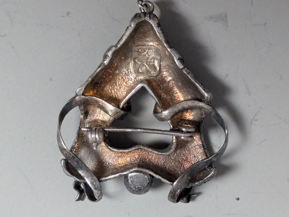 Vintage Georg Jensen Sterling Silver Brooch & Other Antique Jewelry Collection - 4