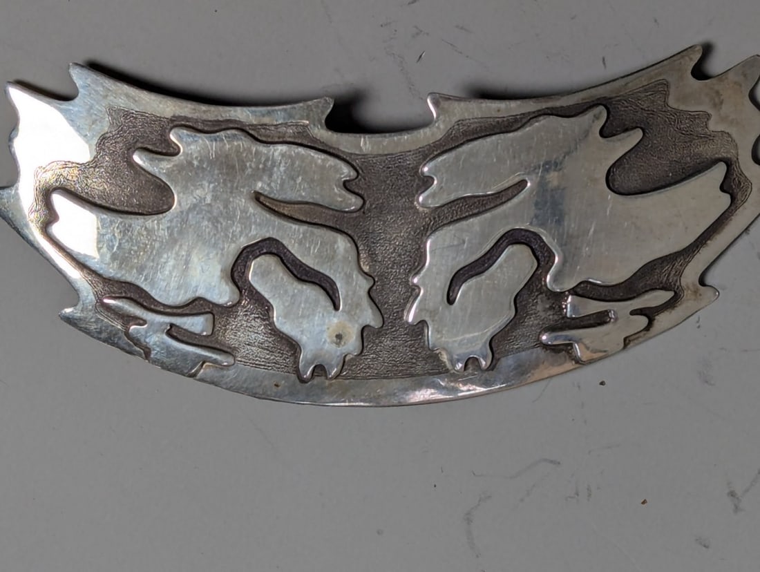 Vintage Georg Jensen Sterling Silver Brooch & Other Antique Jewelry Collection - 5