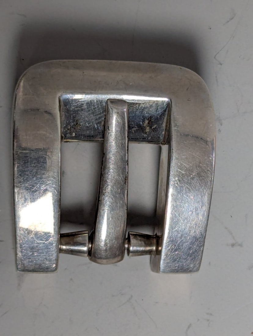 Patricia Von Musulin Sculptural Sterling Silver Belt Buckle 114 Grams Unique Design: **Important** Please read below description on how to avoid high shipping costs. Elevate your accessory game with this captivating belt buckle designed by the acclaimed Patricia Von Musulin.