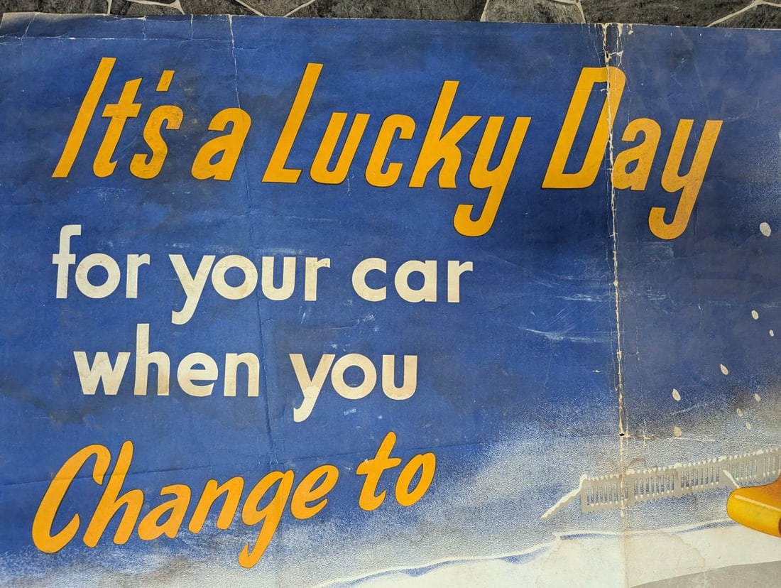 Vintage Quaker State Winter Oil Advertising Poster by Berg Petroliana Collectible - 2