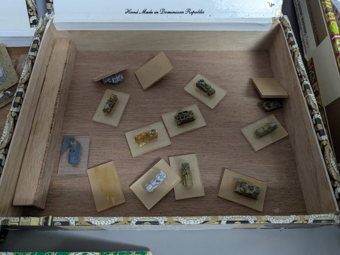 Large WWII German and Japanese Micro-Armor Miniatures Collection for Wargaming Hobbyists - 14