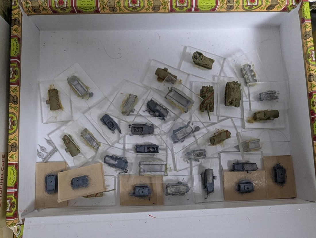 Large WWII German and Japanese Micro-Armor Miniatures Collection for Wargaming Hobbyists - 5