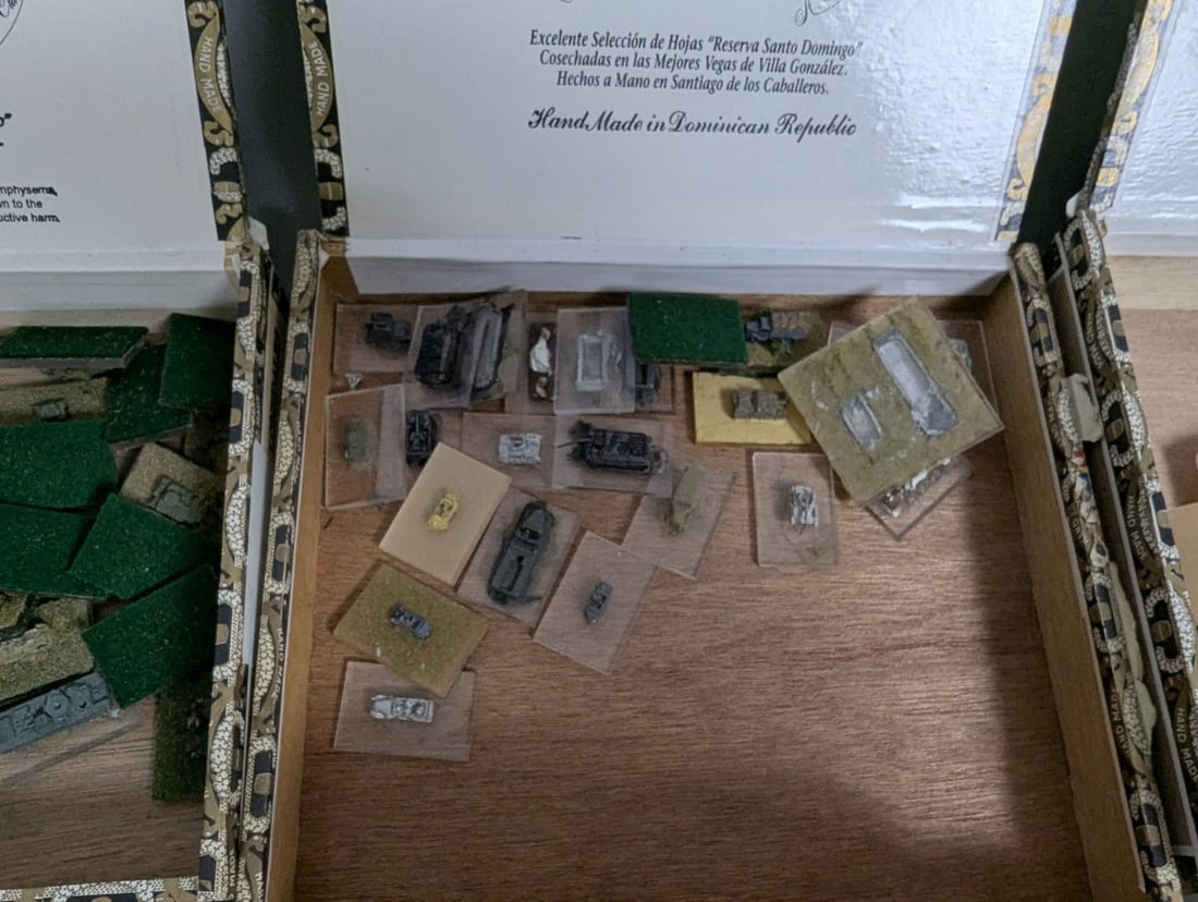Large WWII German and Japanese Micro-Armor Miniatures Collection for Wargaming Hobbyists - 8