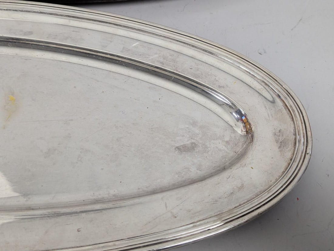Sambonet Silverplate Hotelware Serving Platters From Conrad Hilton Chicago Pair - 5