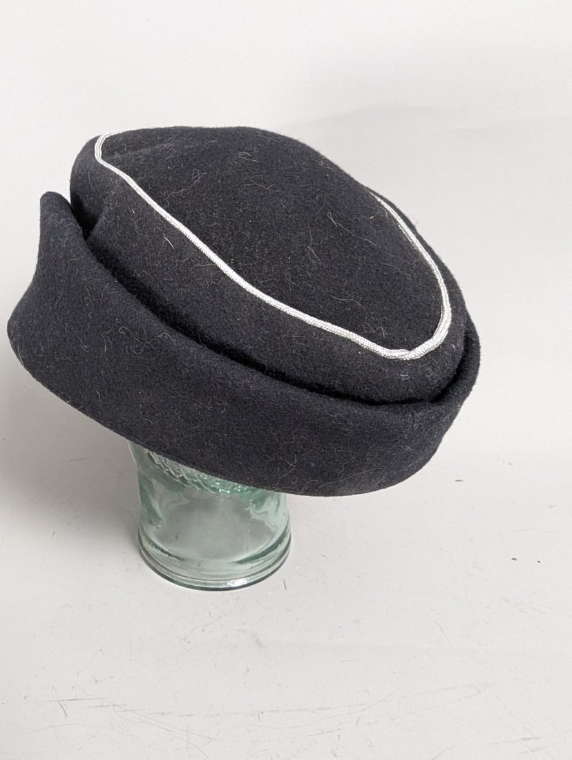 German WWII SS Panzer Officer M43 Field Cap EinheitsfeldmÃ¼tze Rare Militaria Collectible - 4