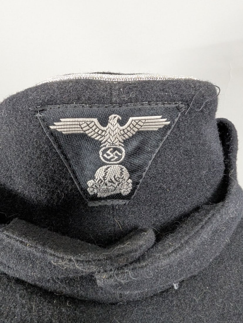 German WWII SS Panzer Officer M43 Field Cap EinheitsfeldmÃ¼tze Rare Militaria Collectible - 5